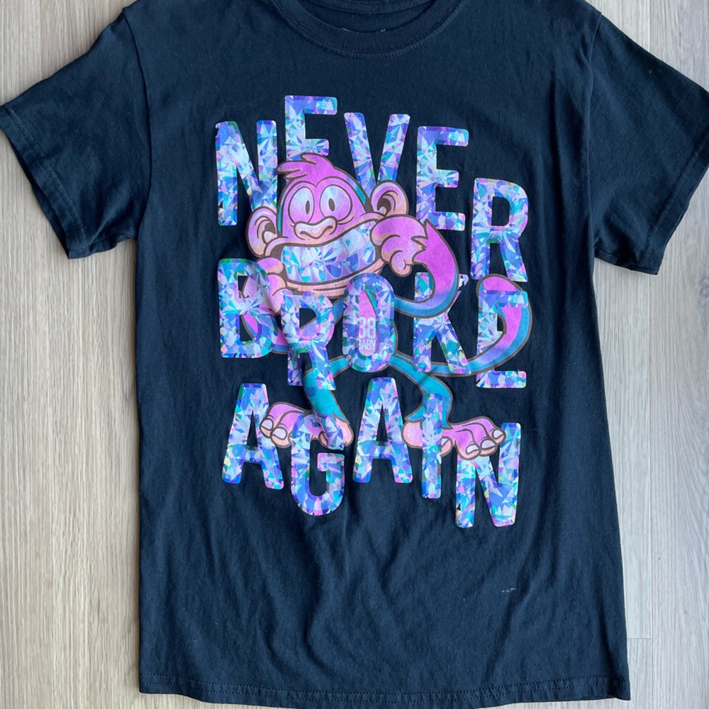 NBA Youngboy Never Broke Again Baby 38 Baby t shirt black with pink monkey